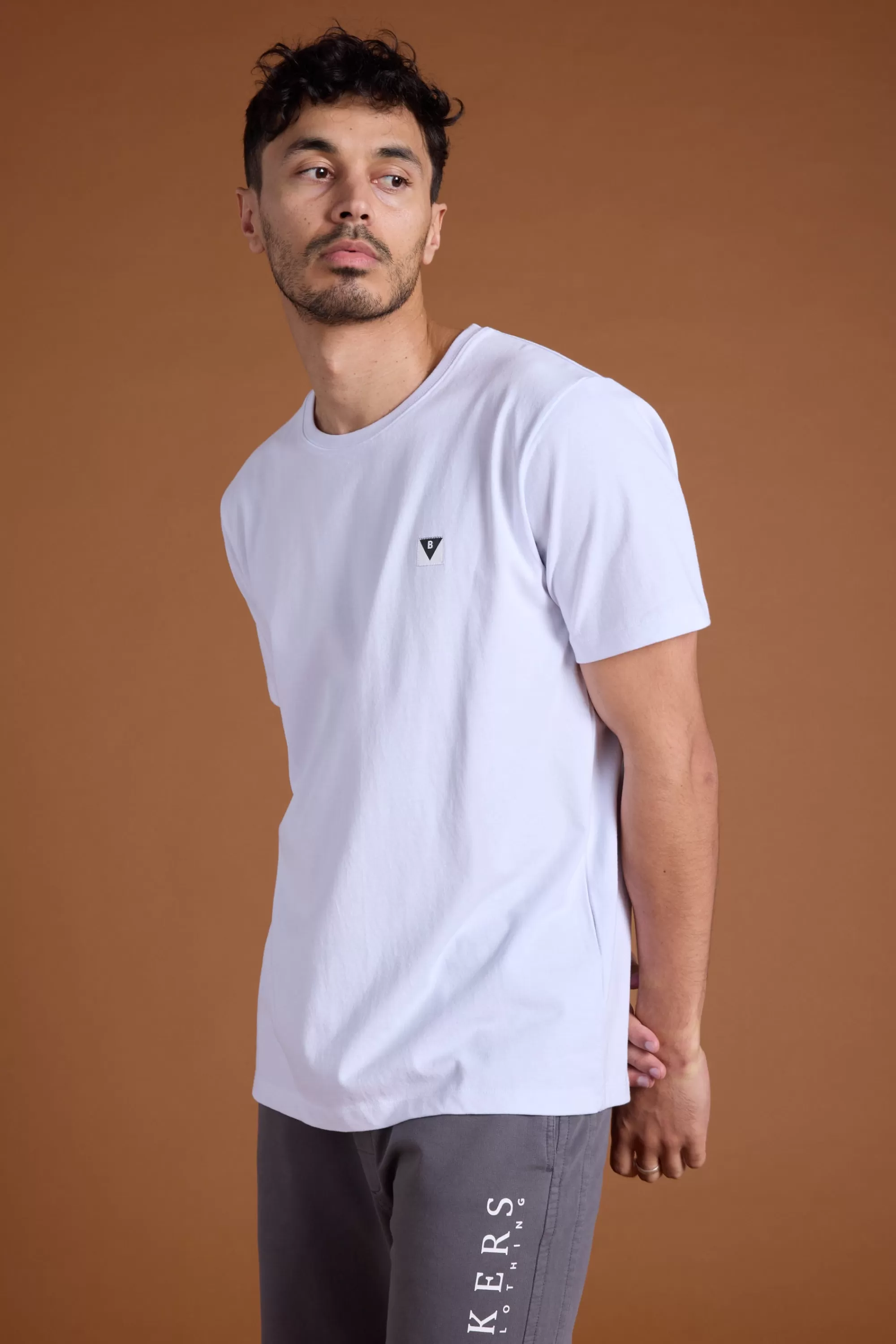 Barkers Essential Tees^Newton Washed Tee WHITE