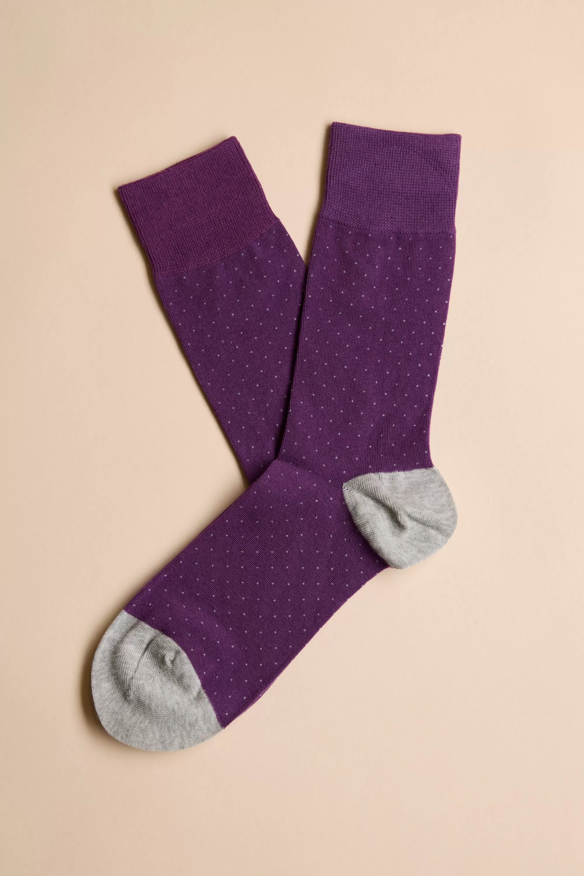 Barkers Socks | Socks^Nicolas Pin Dot Sock PURPLE