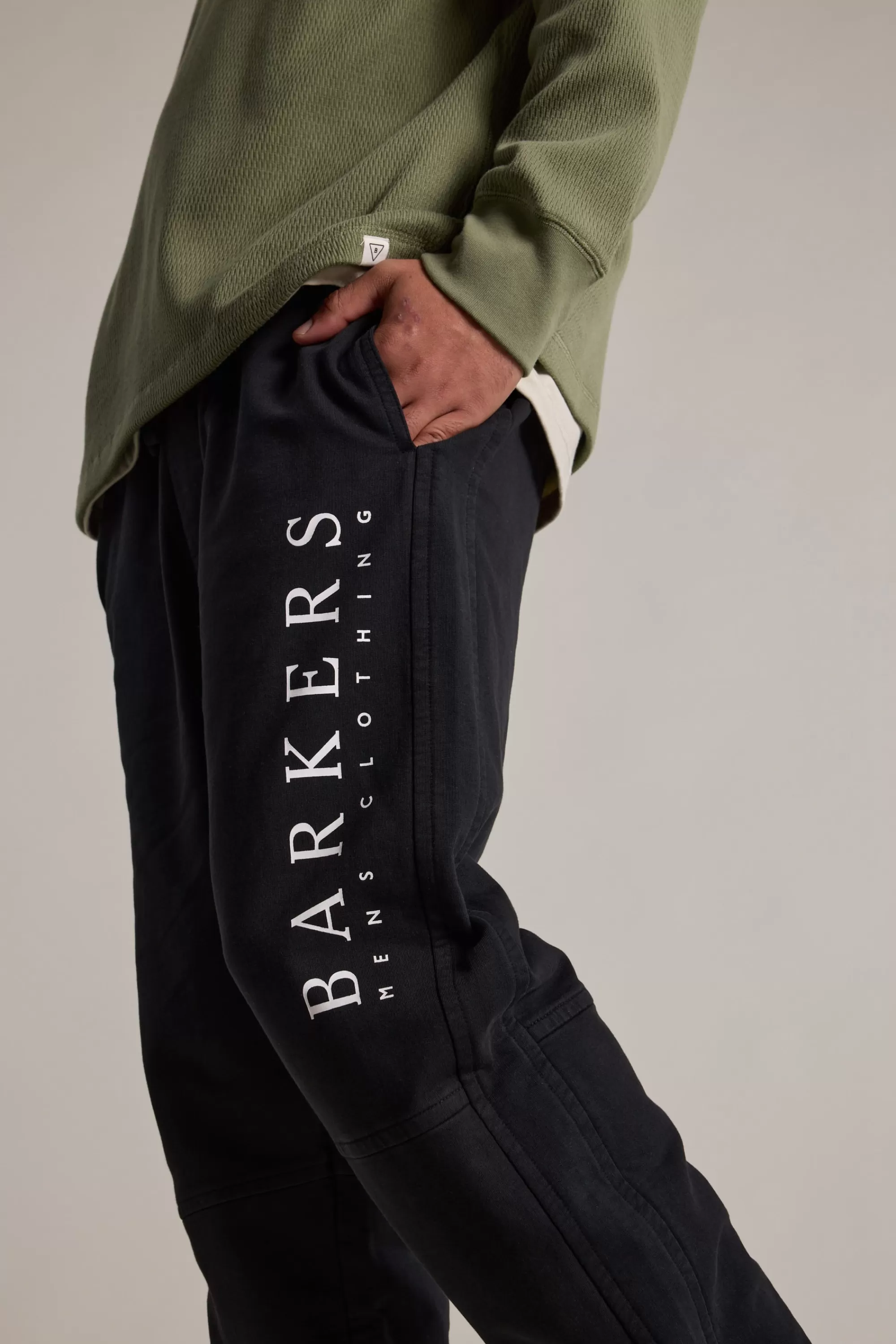 Barkers Barkers Track Pants | Track Pants^Organic Classic Print Track Pants BLACK