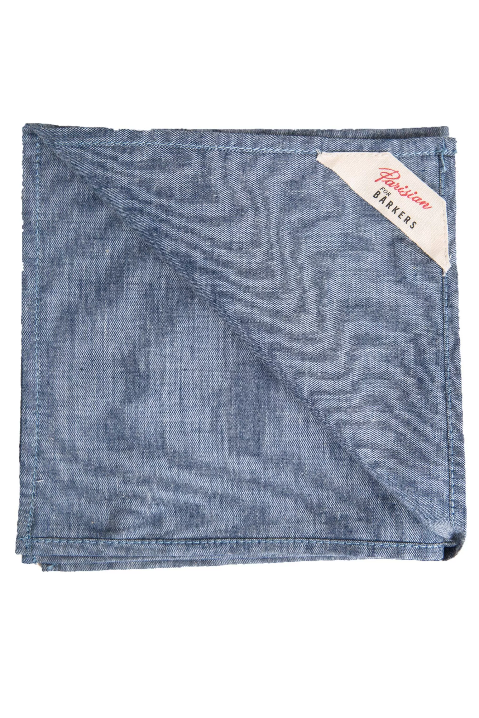 Barkers Pocket Squares^Parisian Denim Pocket Square