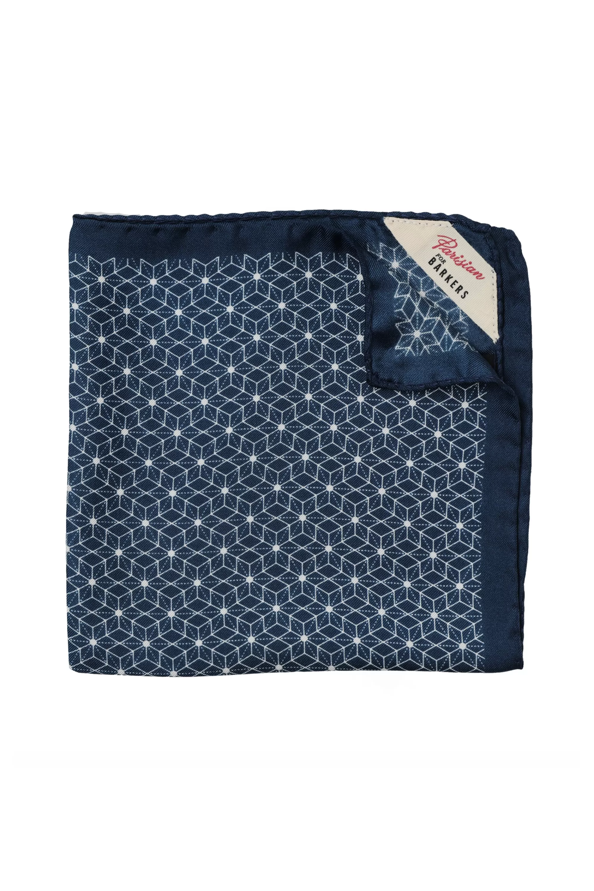 Barkers Suiting Accessories | Pocket Squares^Parisian Geo Silk Pocket Square