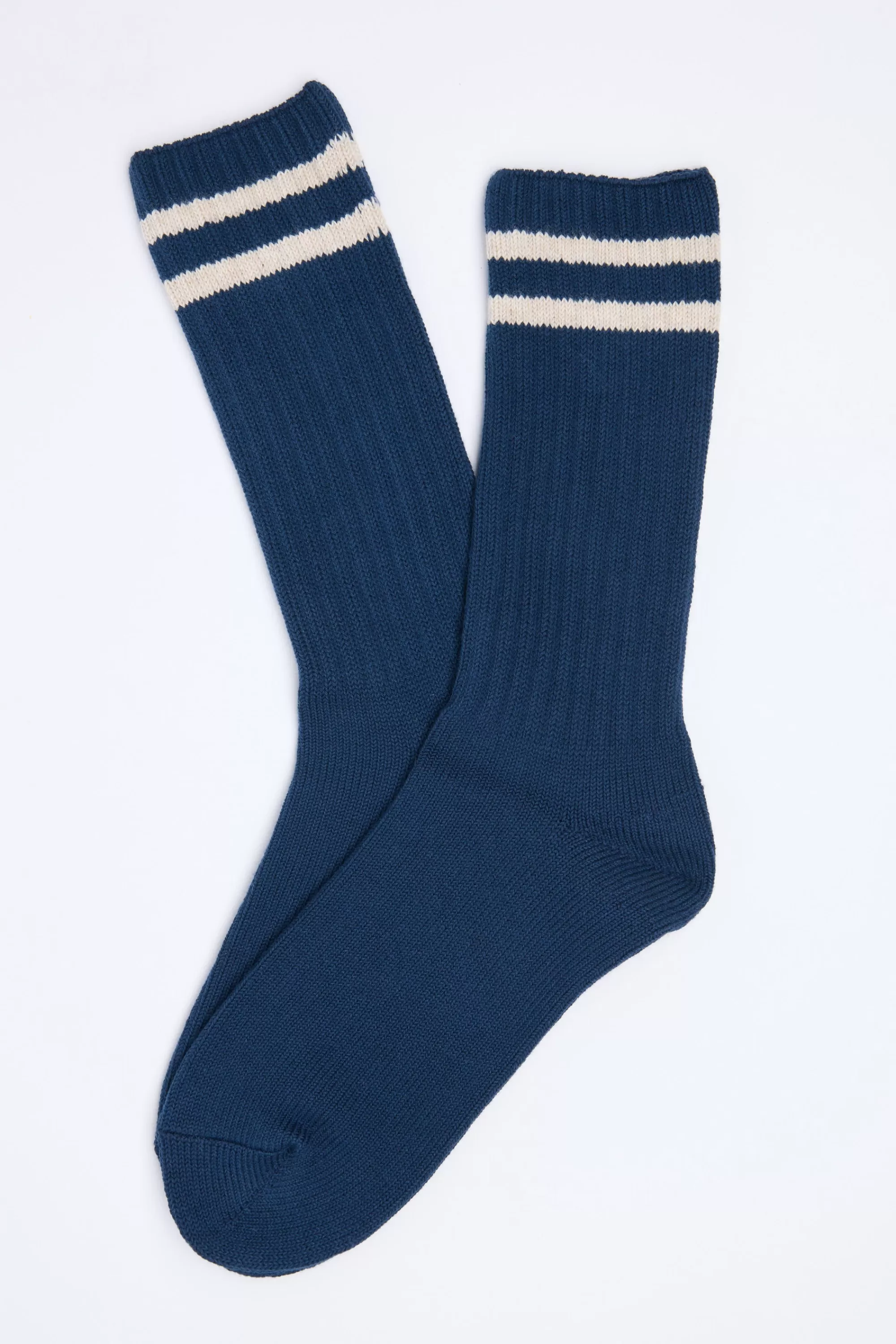 Barkers Socks | Socks^Peak Stripe Boot Sock NAVY