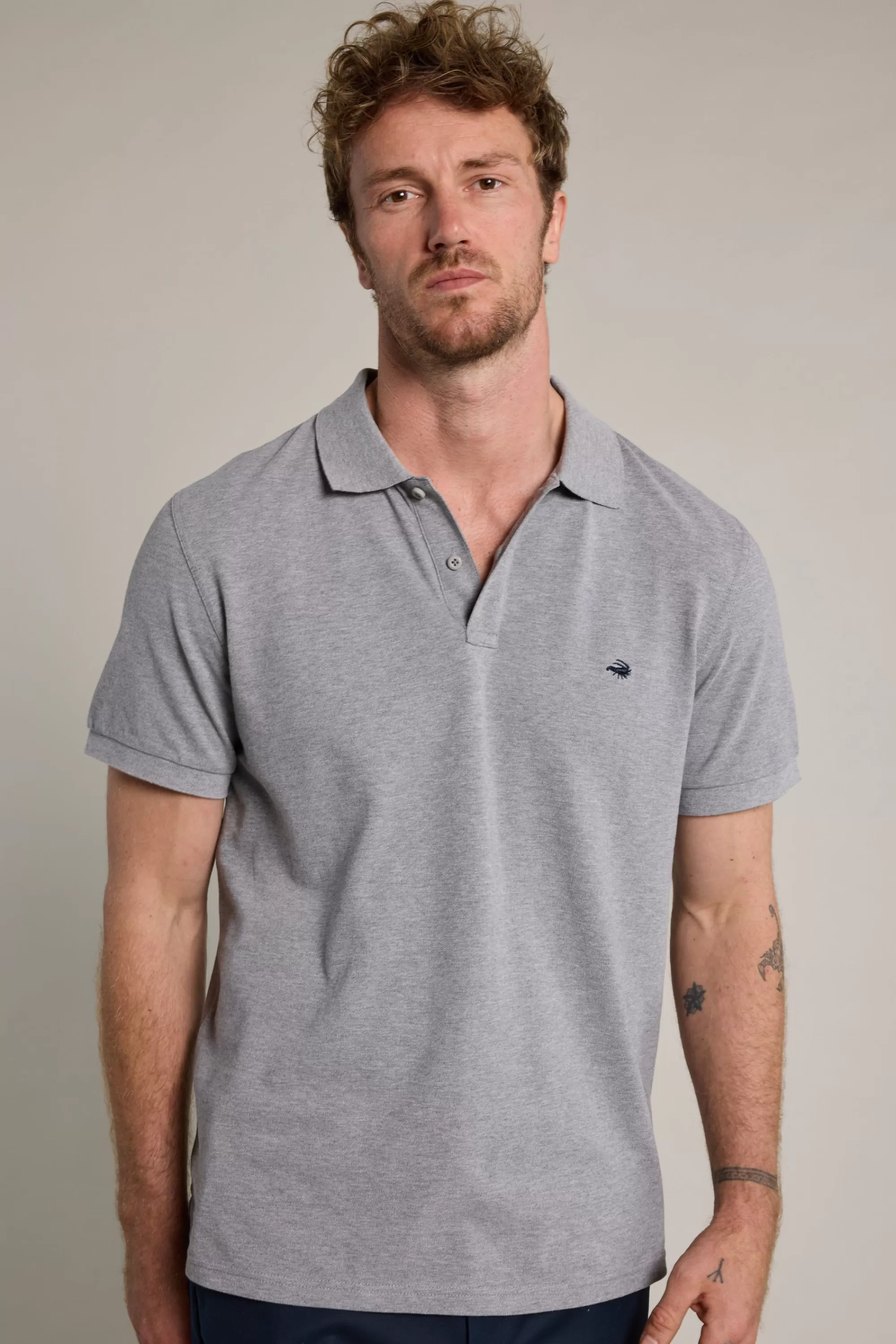 Barkers Polos | Polo Shirts^Regent Pique Polo Shirt GREY MARL