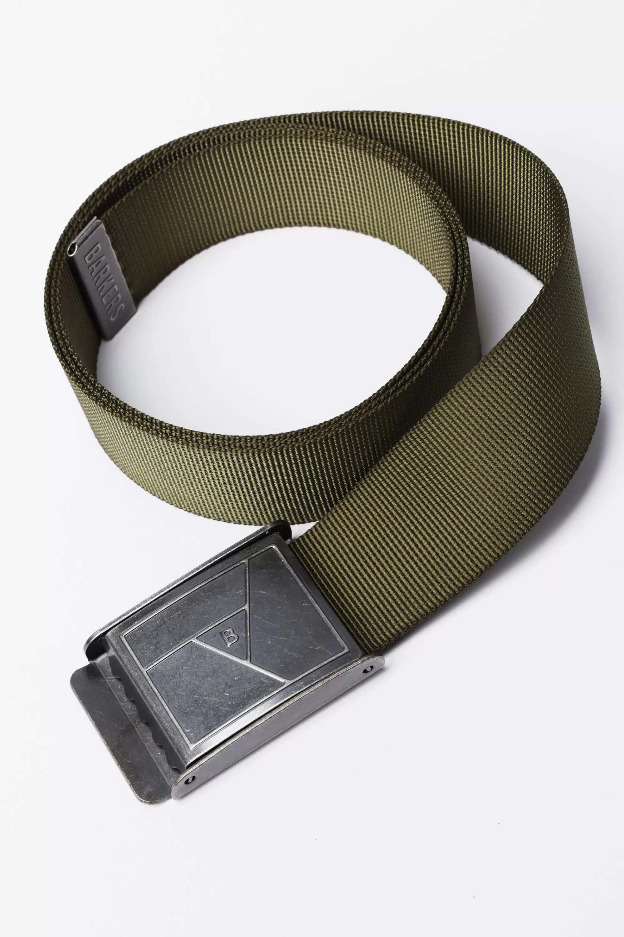 Barkers Belts^Rothwell Canvas Webbing Belt KHAKI