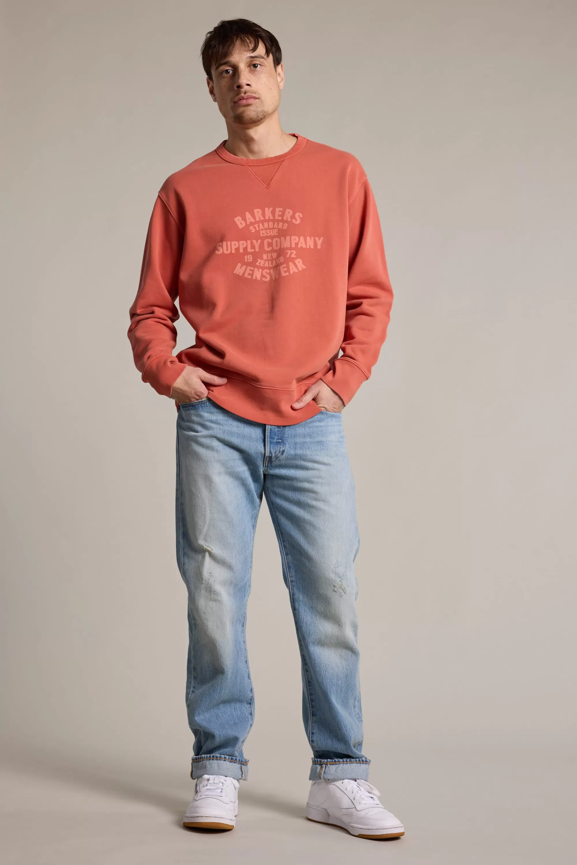 Barkers Sweatshirts & Hoodies^Standard Issue Print Crew ORANGE