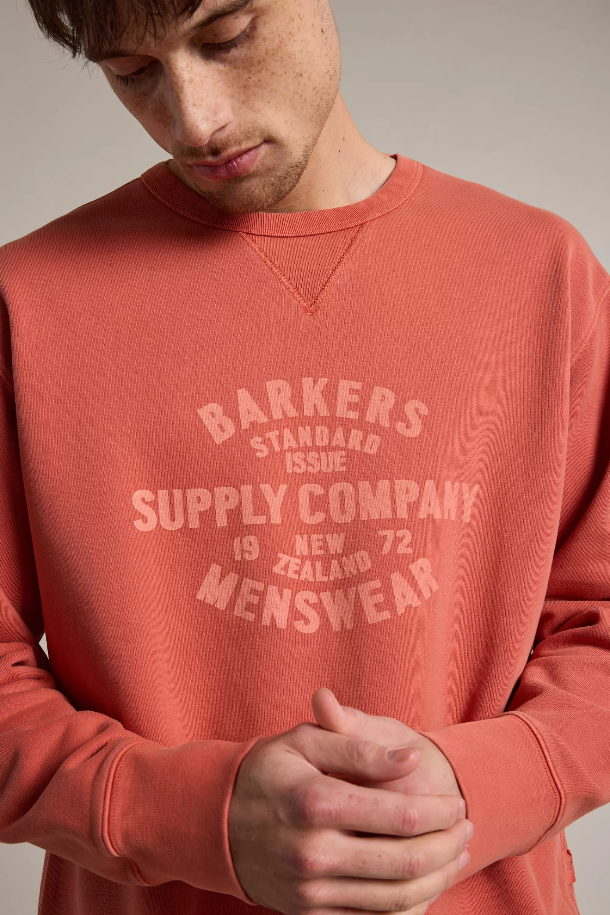 Barkers Sweatshirts & Hoodies^Standard Issue Print Crew ORANGE