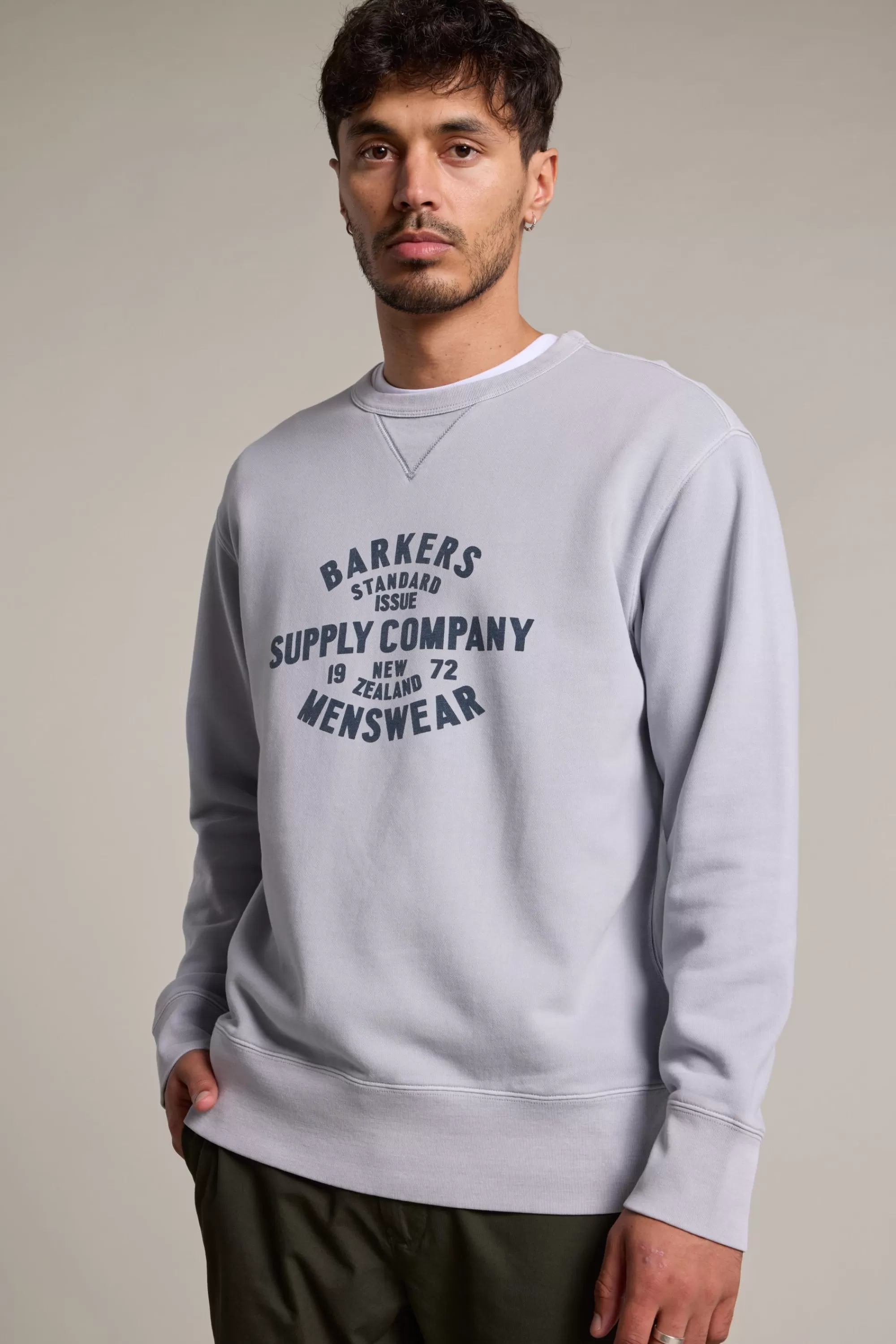 Barkers Sweatshirts & Hoodies^Standard Issue Print Crew BLUE