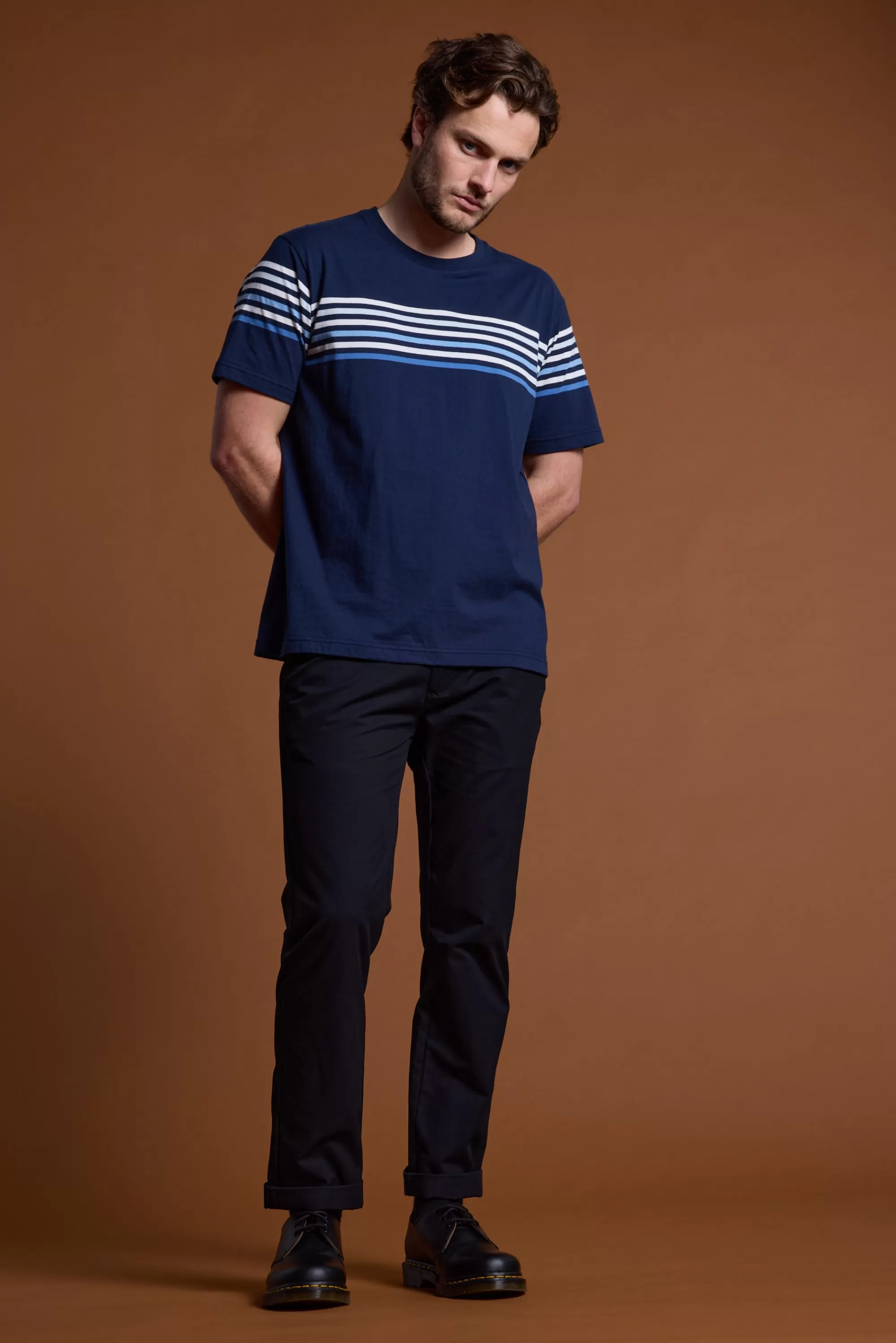 Barkers Graphic & Stripes^Tayside Stripe Tee