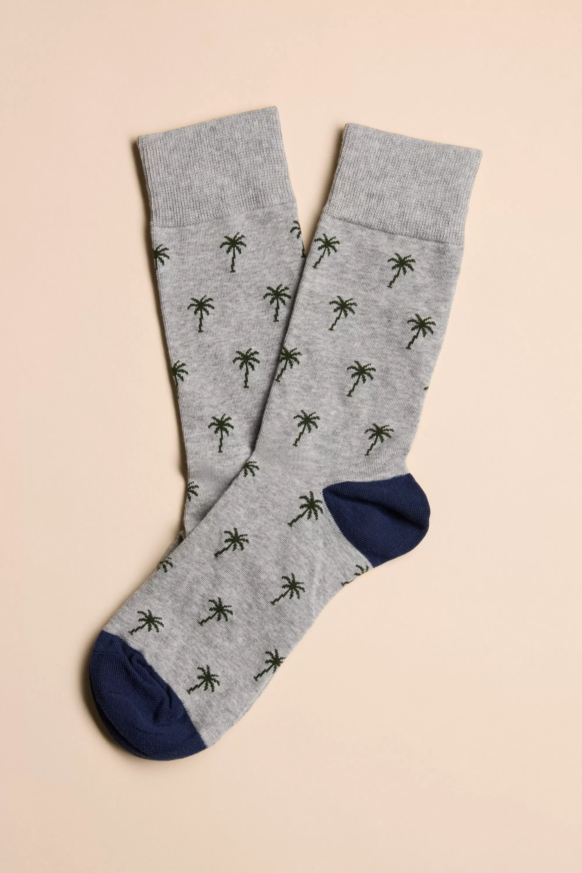 Barkers Socks | Socks^Teton Palm Sock GREY MARL