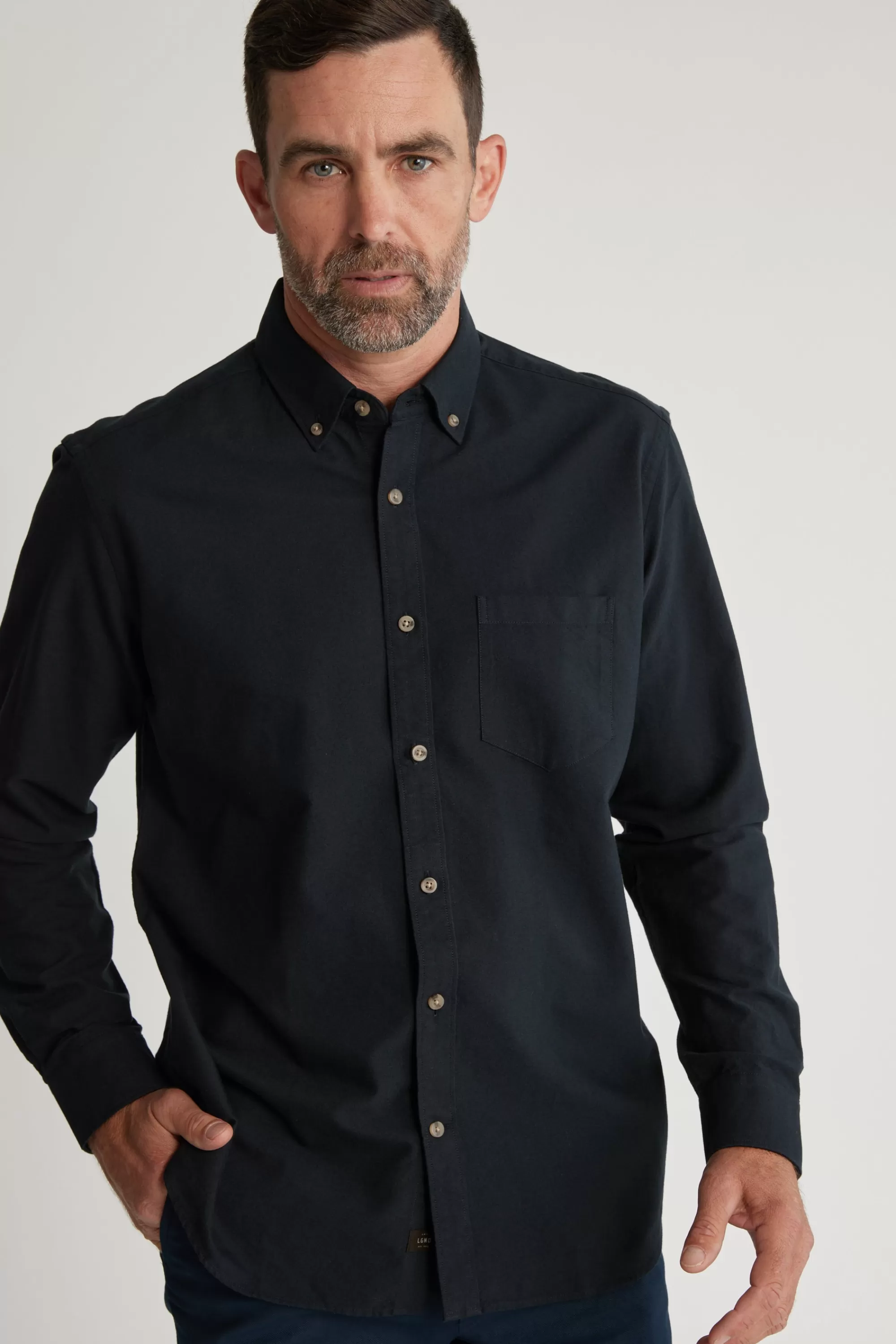 Barkers Classic Fit Shirts | Classic Fit Shirts^Thatcher Oxford Shirt Classic Fit BLACK