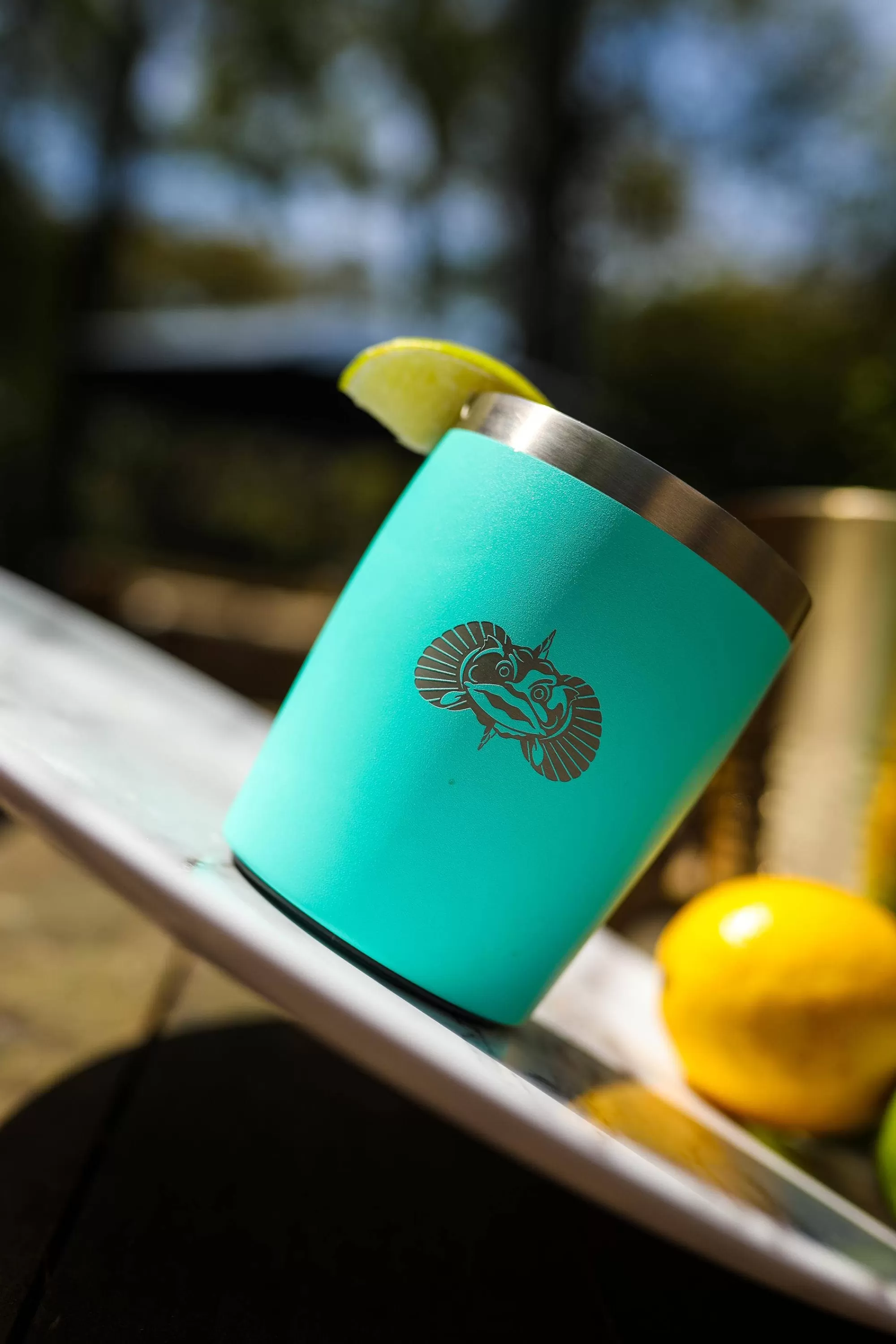 Barkers Drink Bottles & Flasks^Toadfish Rock Tumbler TEAL