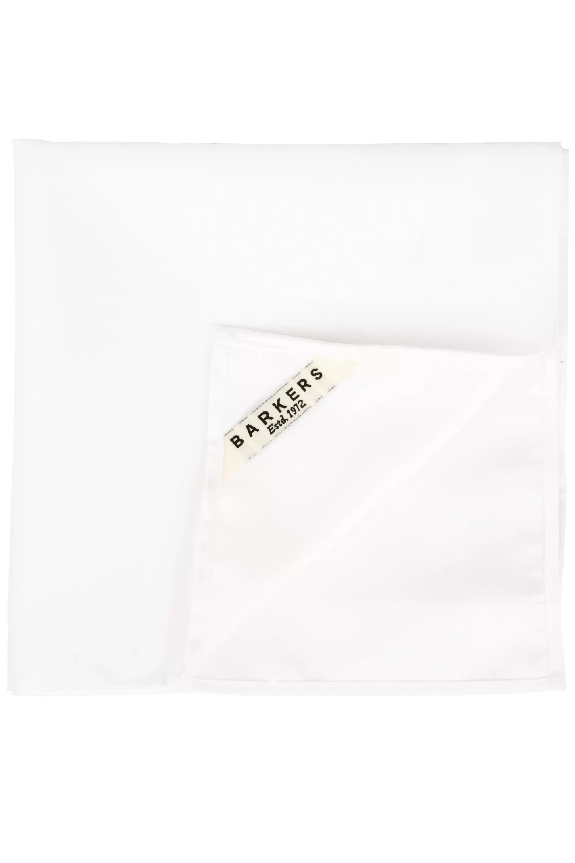 Barkers Pocket Squares^Tribeca Pocket Square WHITE