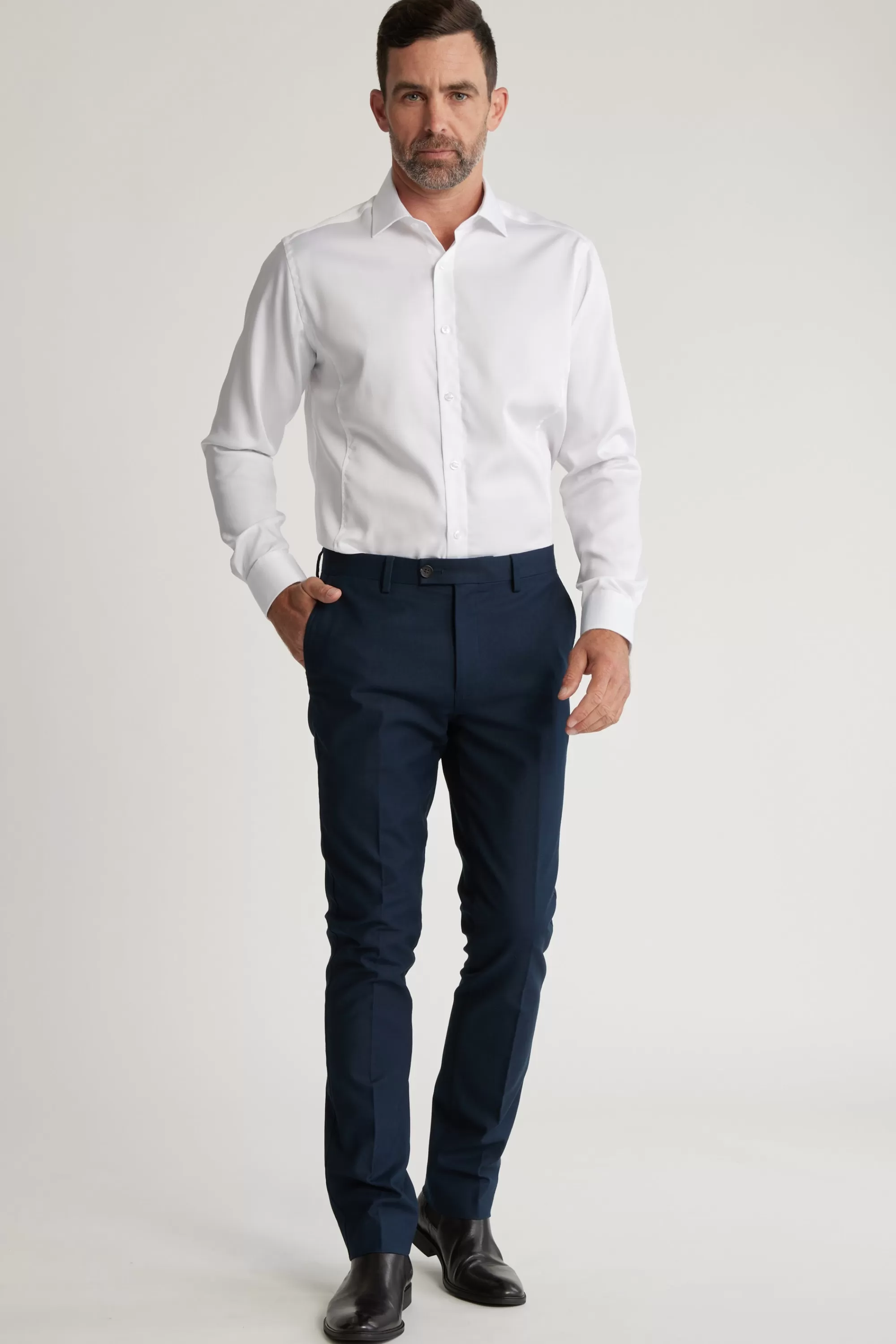 Barkers Classic Fit Shirts | Classic Fit Shirts^Tribeca Regular Cuff Shirt Classic Fit WHITE