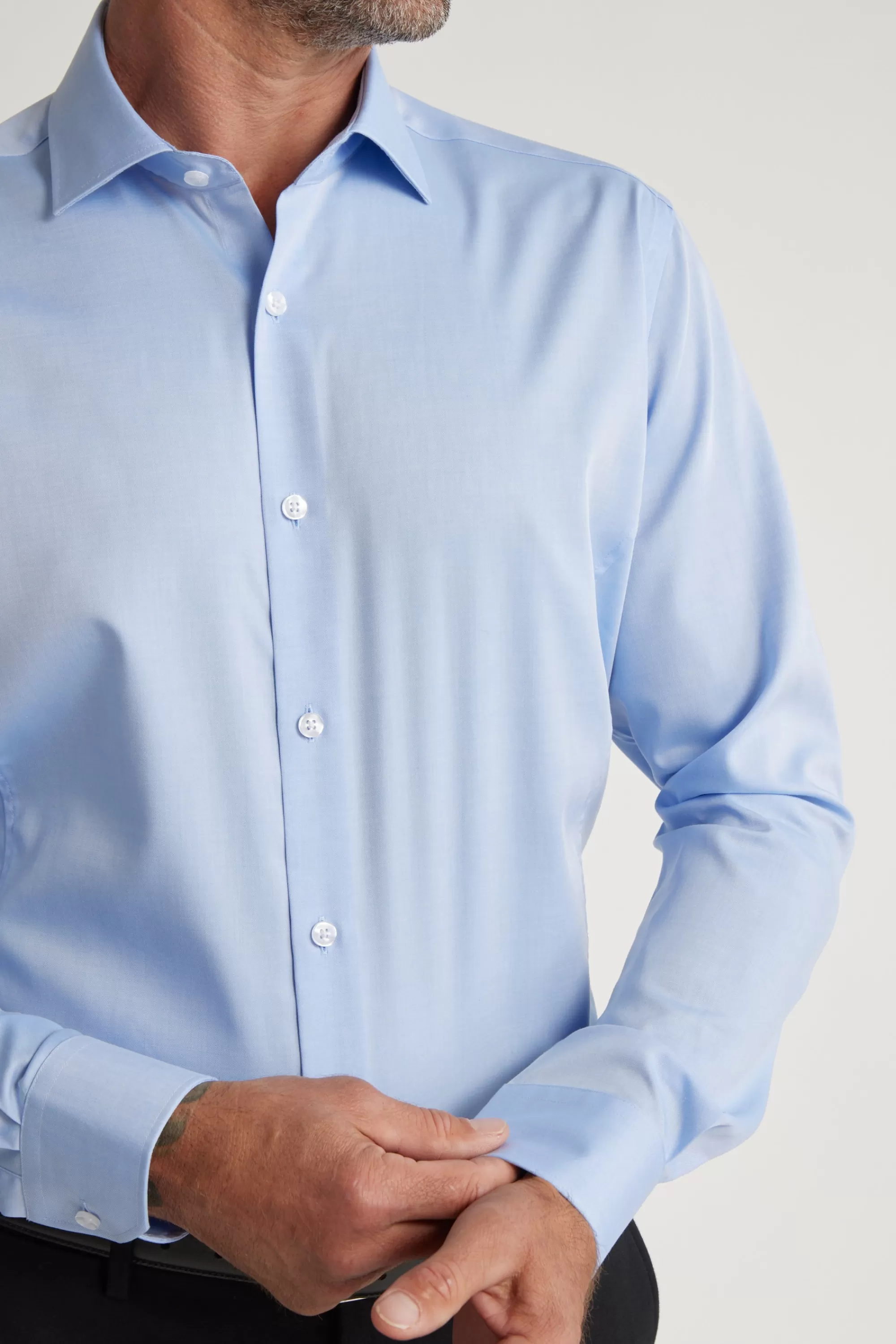 Barkers Classic Fit Shirts | Classic Fit Shirts^Tribeca Regular Cuff Shirt Classic Fit LIGHT BLUE